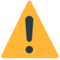 Warning emoji on Mozilla